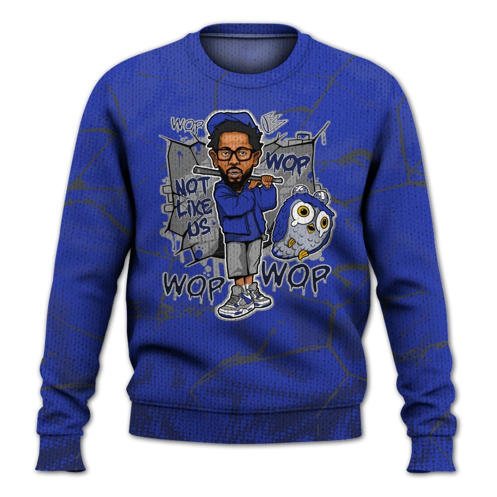 Knitted Sweater To Match Air Max Plus Black Racer Blue - None Like ComptonCity Graphic Crack