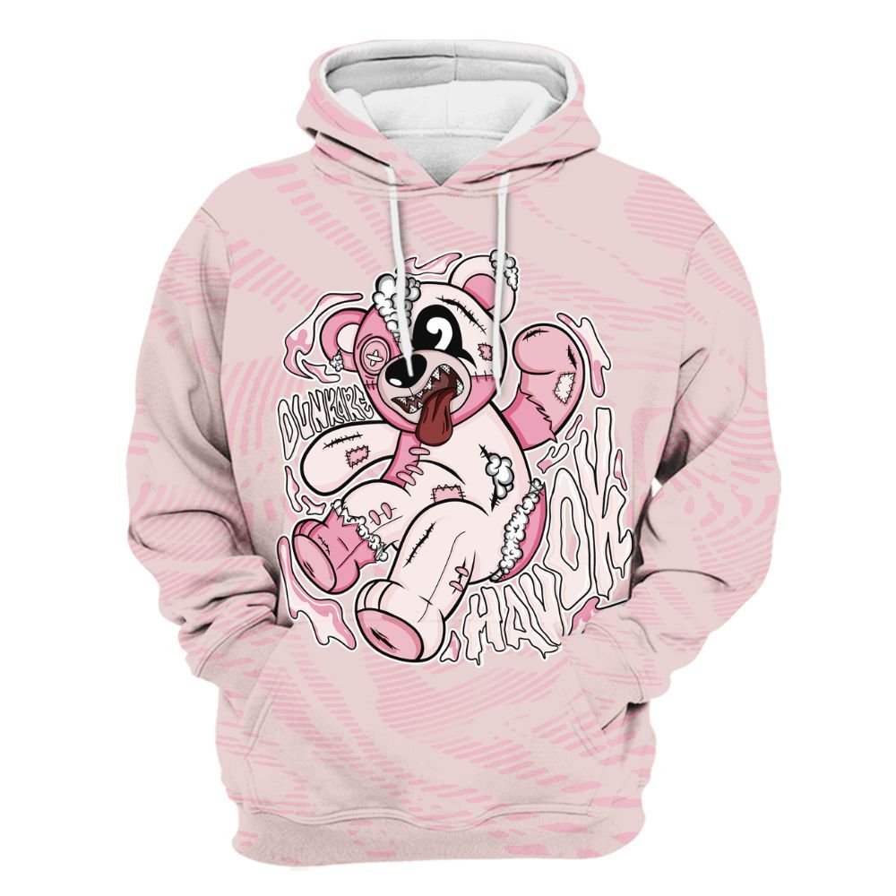 Hoodie To Match Dunk Low KD 17 Aunt Pearl - Havok Bear All Over Print
