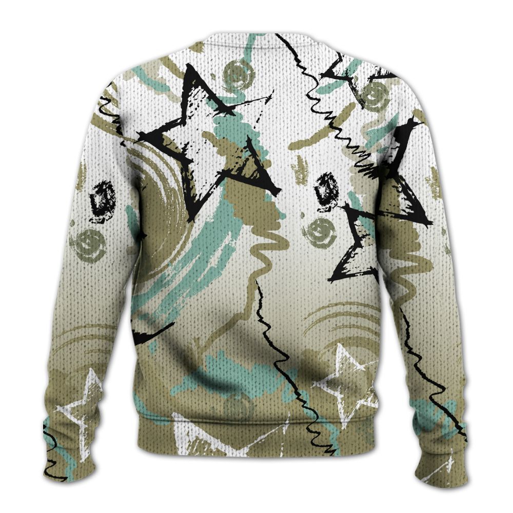 Knitted Sweater To Match Dunk Low Suede Olive Aura - Grind Shine Later Drip