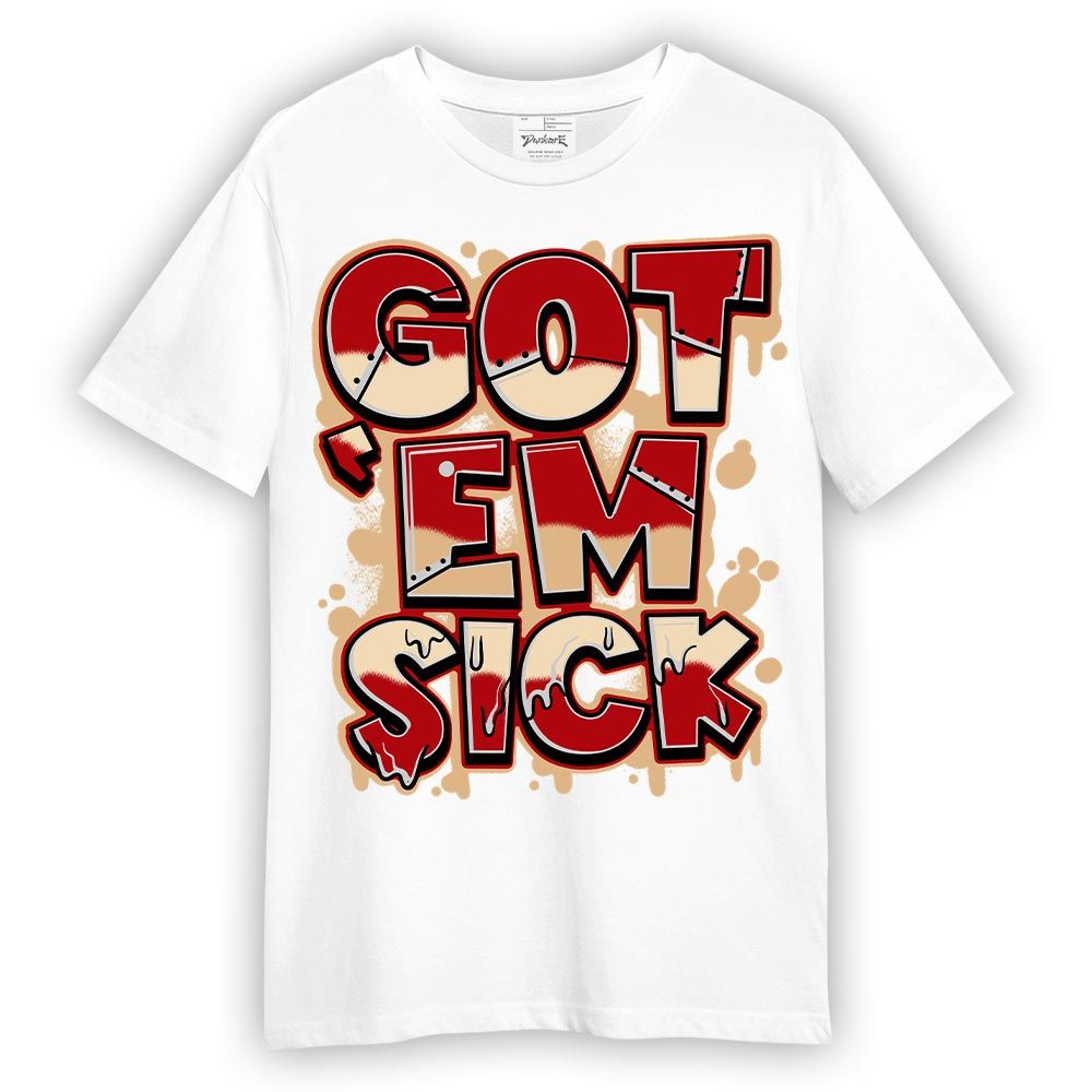 Shirt To Match Dunk Low Strawberry Waffle - Gotten 'Em Sick Graphic Shirt Unisex