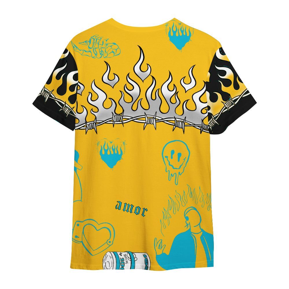 Shirt To Match Retro Aqua 5s - Snake Trust No One All Over Print