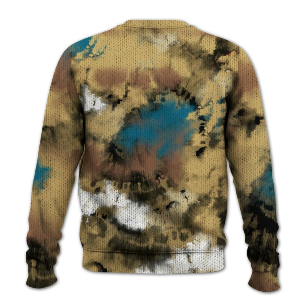 Knitted Sweater To Match Retro Cacao Wow 4s - SNEAKER Girl Money Drip Tie Dye