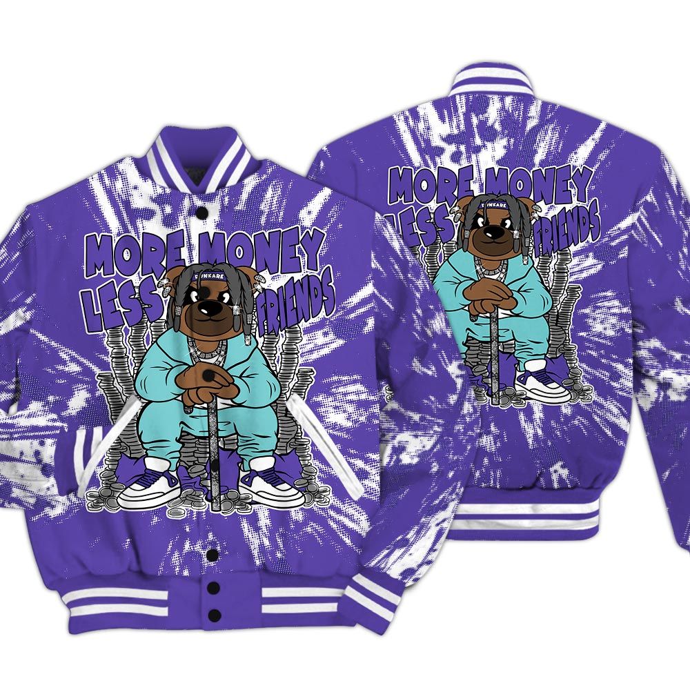 Varsity Jacket To Match Low Hornets 1s - More Moneys Bear Luxury Varsity Jacket Unisex