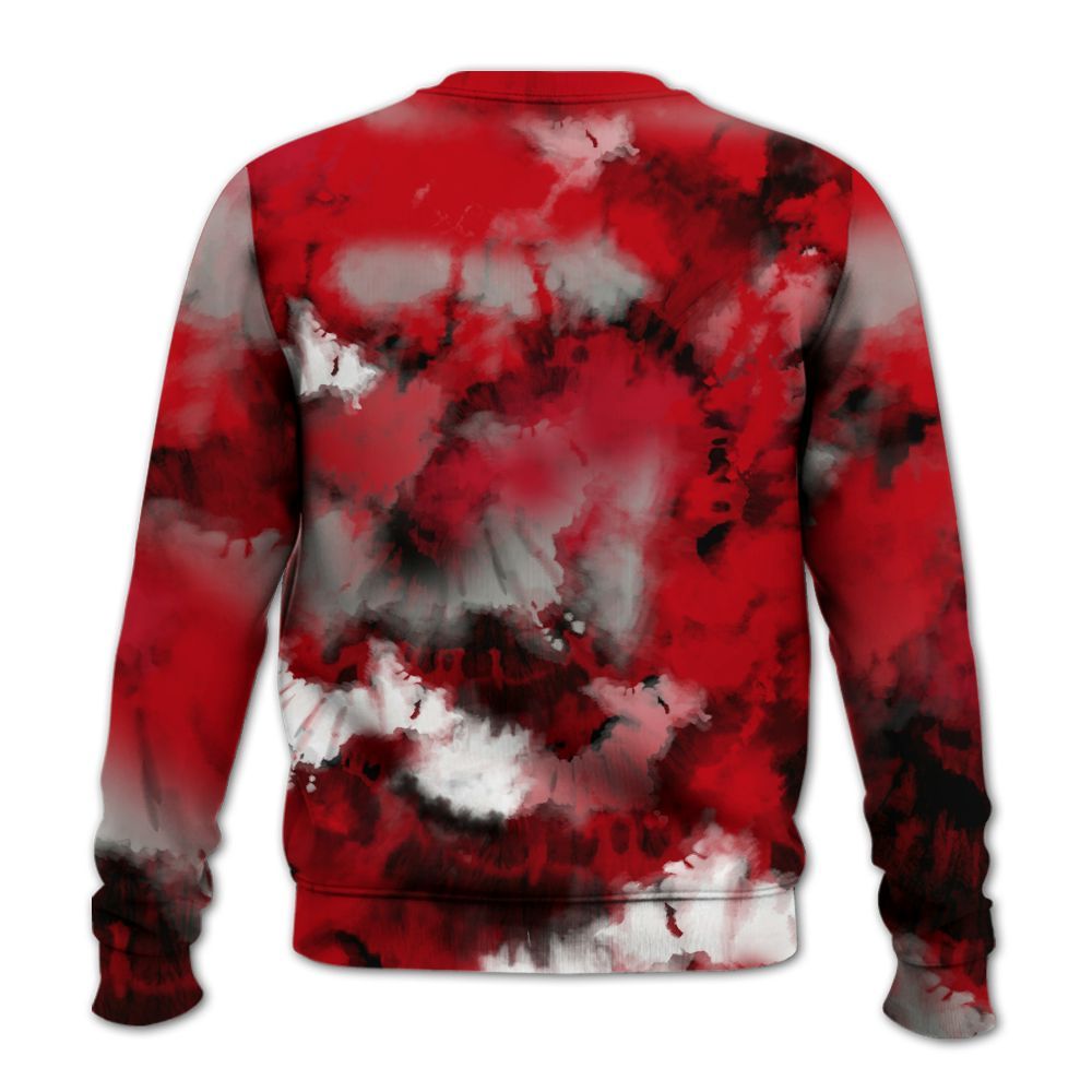 Sweatshirt To Match Air Griffey Max Gray Reds 1s - God Blessed Tie Dye All Over Print