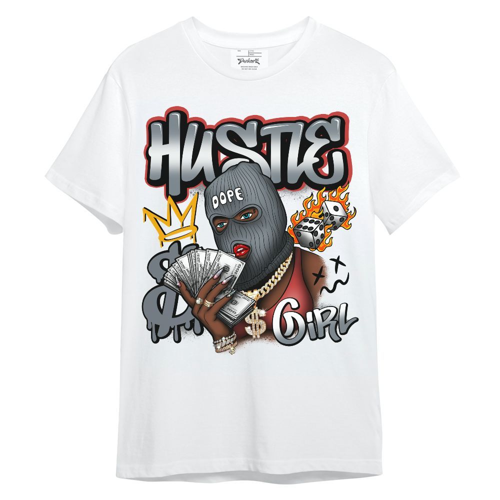 Shirt To Match Wolf Grey 13s - Money Hustles Girl Streetwear Unisex Shirt