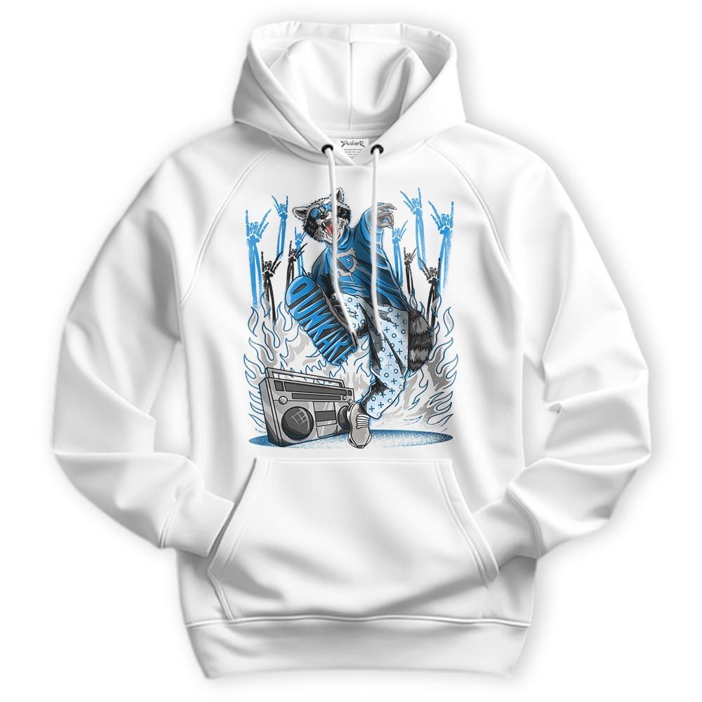 Sweatshirt To Match Industrial Blue 4s Hoodie - Hip Hop Raccoon Hoodie Unisex