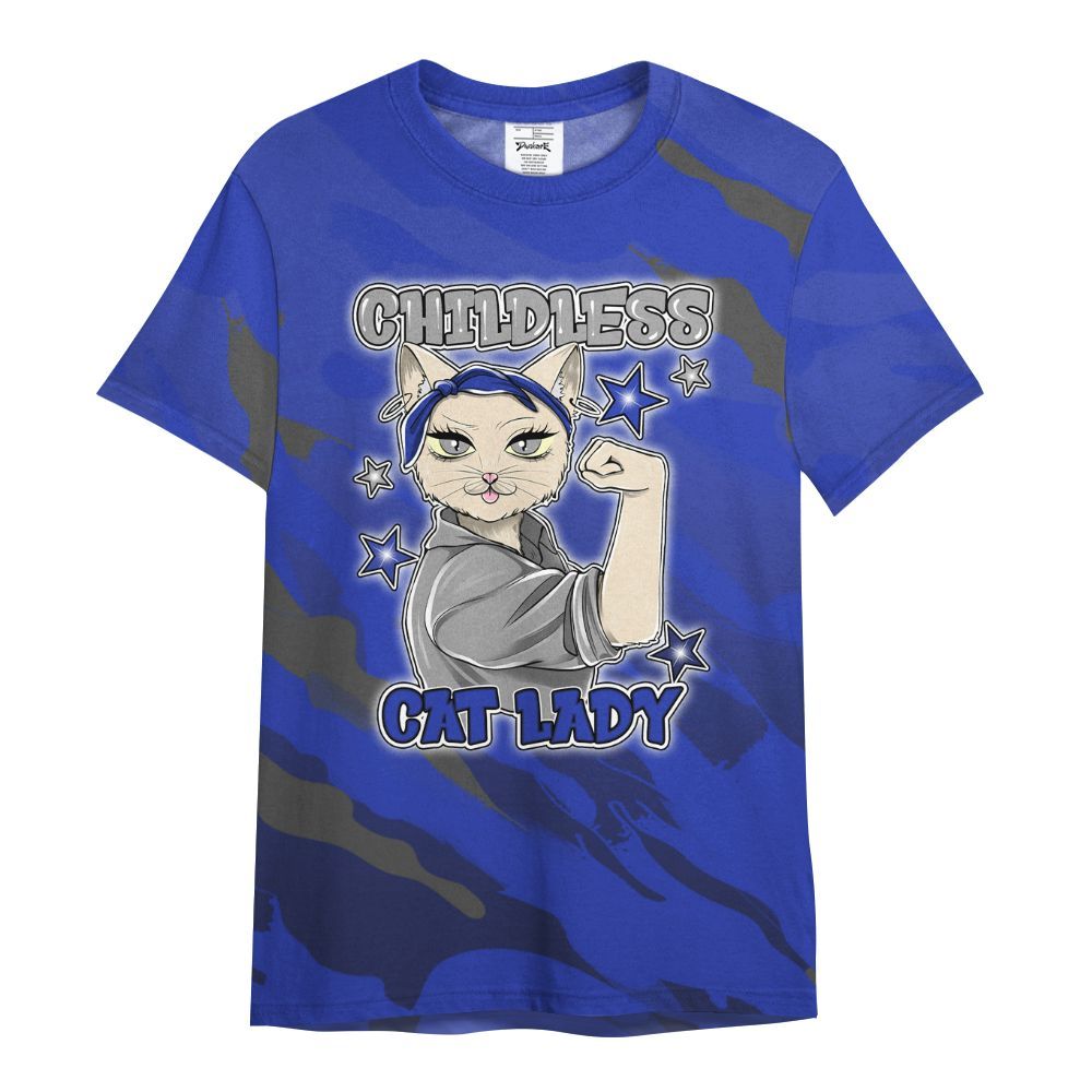 Shirt To Match Air Max Plus Black Racer Blue - Childless Kat Lady All Over Print