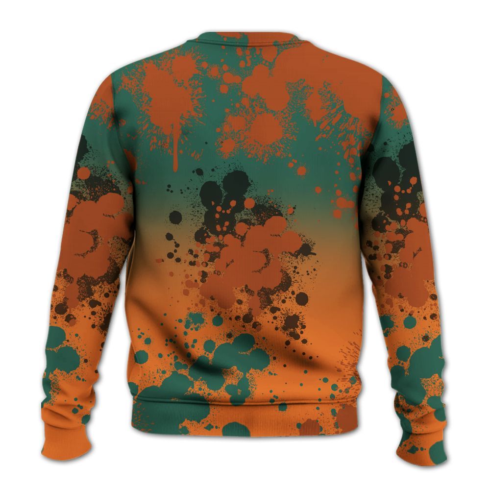 Sweatshirt To Match Dunk Low Ceramic - God Blessed Ink Drip All Over Print