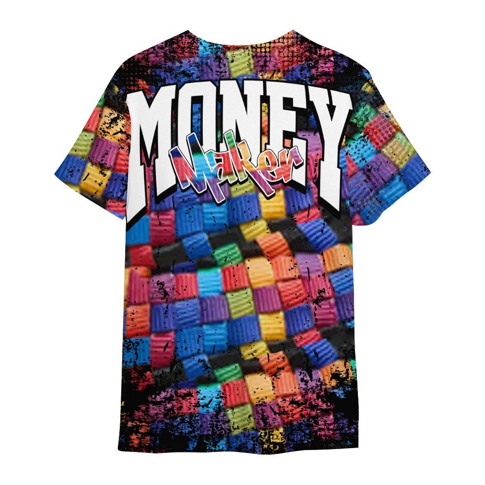 Shirt To Match Air Rainbow Weave - Move In Silence Money Street Retro All Over Print