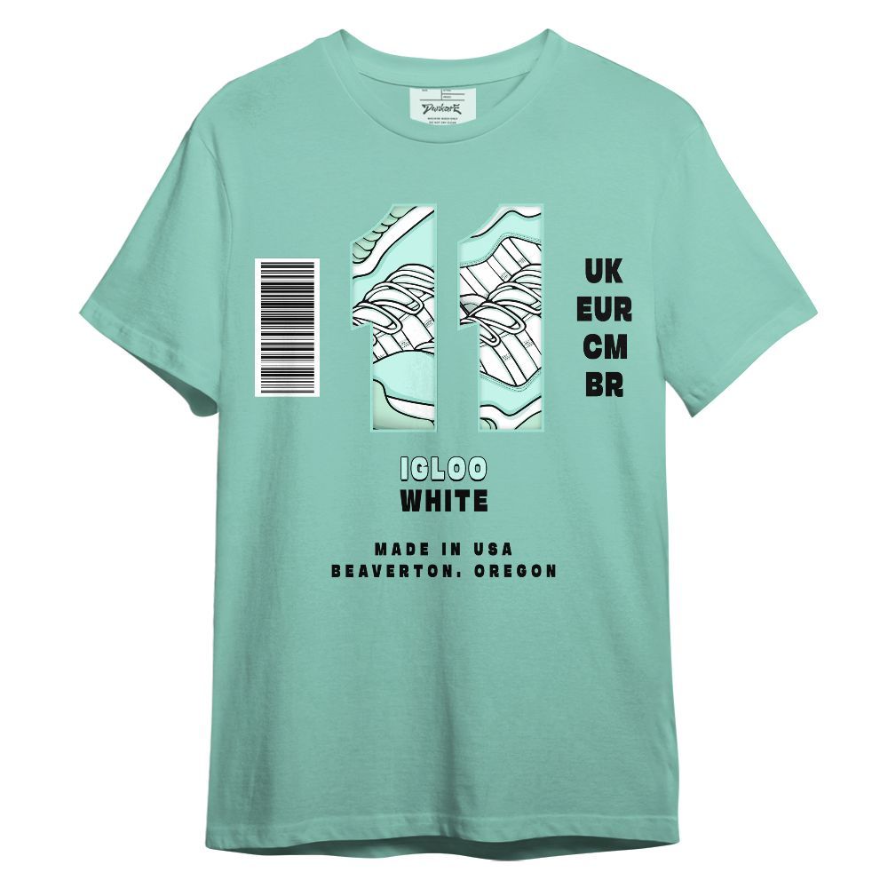 Shirt To Match Retro Low Igloo 11s - Sneaker Label Number 11 Graphic