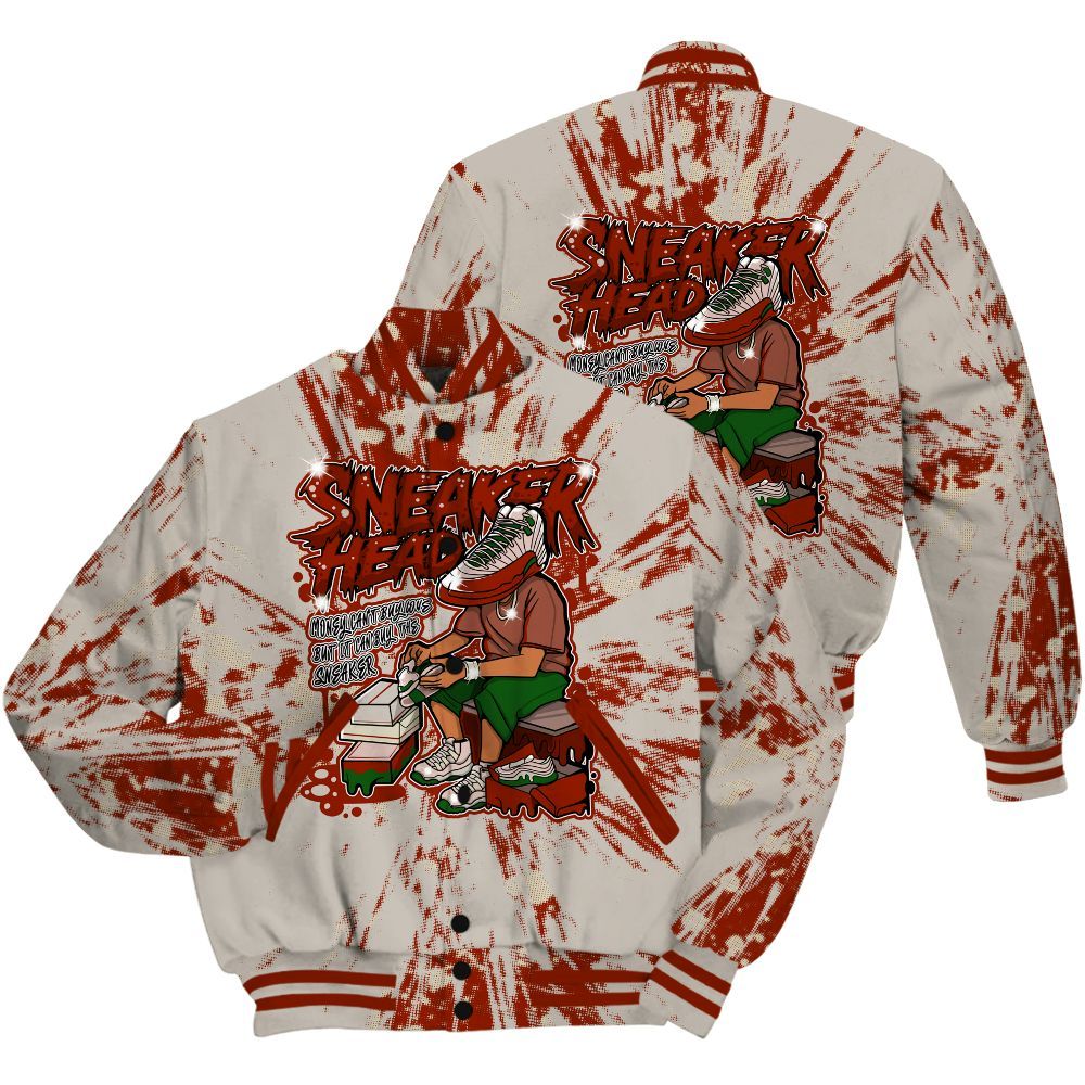 Varsity Jacket To Match El Grito 5s Shirt - Sneakers Headache Graphic Luxury All Over Print