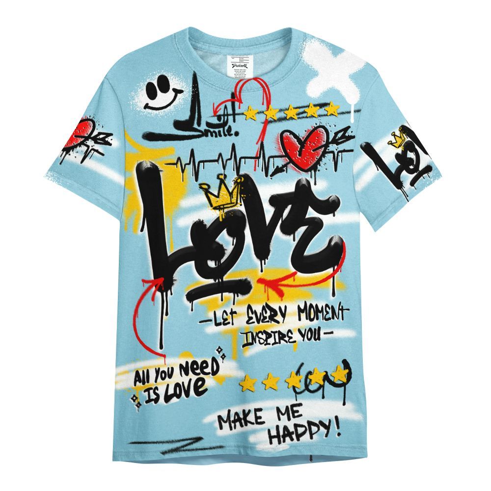 Shirt To Match Dunk High Homer Simpson - Happy Love Beats Graffiti Streetwear All Over Print