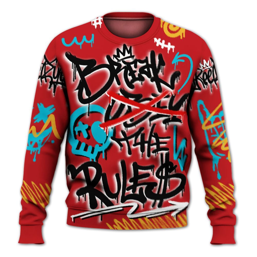 Sweatshirt To Match Dunk Low Fruity Pebbles - Break Rules Streetwear All Over Print