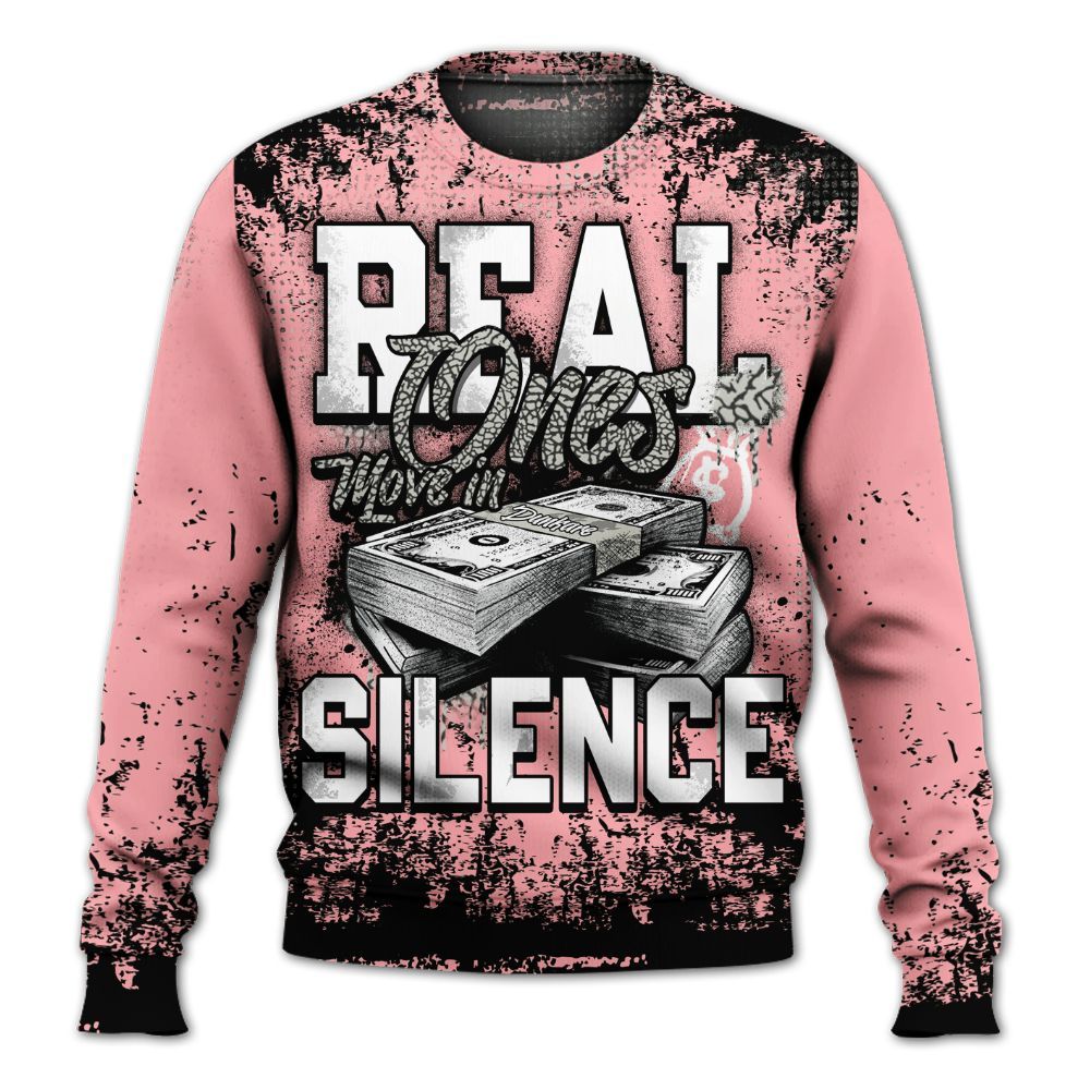 Sweatshirt To Match Retro Wings 3s - Move In Silence Money Street Retro All Over Print