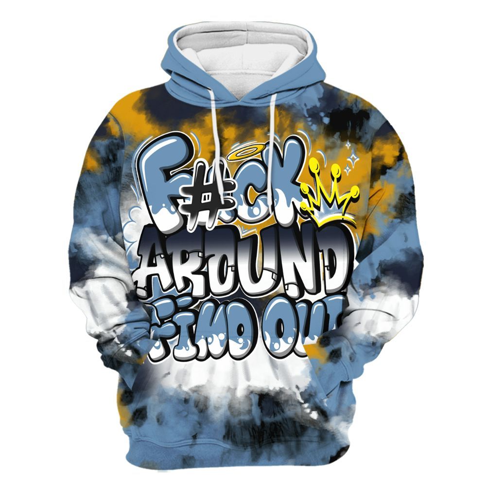 Hoodie To Match High OG First In Flight 1s - Tie Dye FK Around Find Out All Over Print