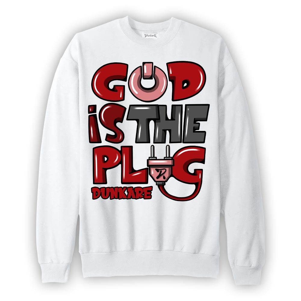 Sweatshirt To match Red Taxi 12s Sweatshirt - God Is The Power Cord Graffiti Graphic