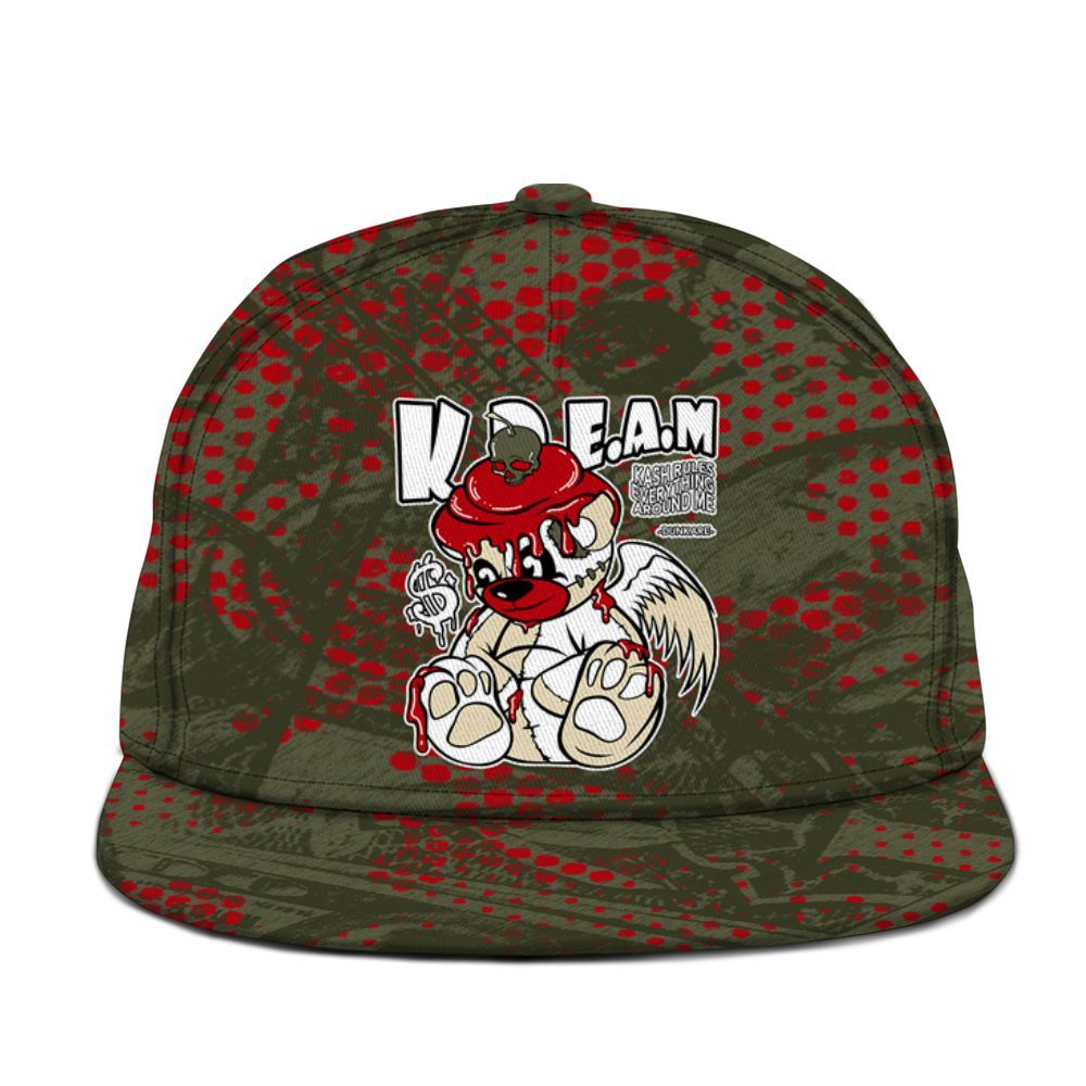 Snapback To Match Low OG Medium Olive 1s - Loot Bear Graphic