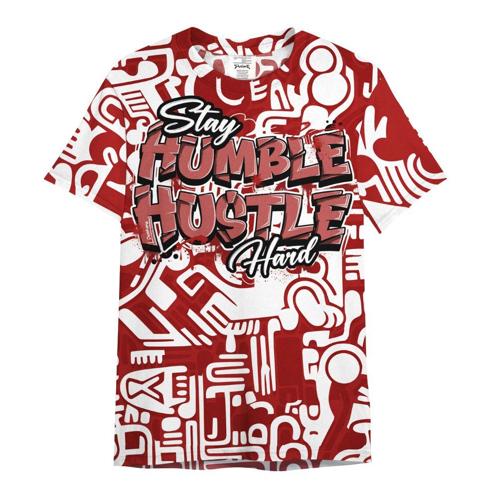 Shirt To Match Red Taxi 12s - Humble Hustle Retro Red Taxi 12s Outfit All Over Print