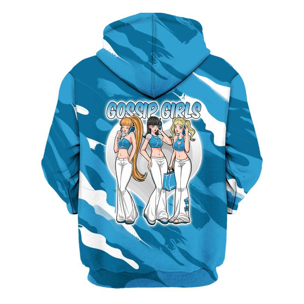 Hoodie To Match Powder Blue 9s - Gossip'Girls All Over Print