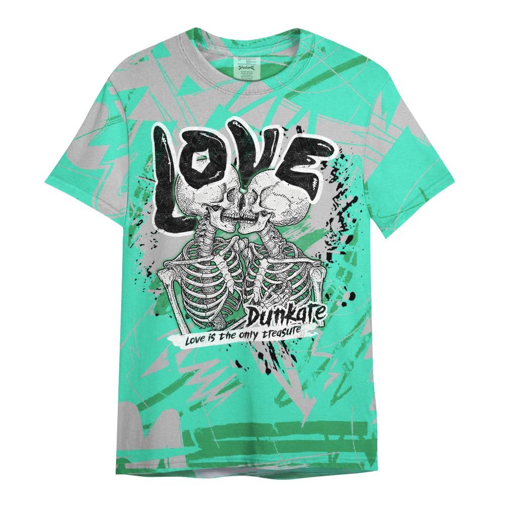 Shirt To Match Black Green Glow 3s - Skull Love Bear Nonobjective Shirt Unisex