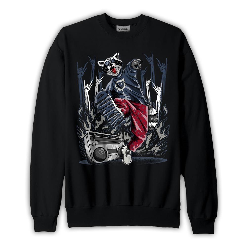 Sweatshirt To match Retro Olympic 6s Sweatshirt - Hip Hop Raccoon Graphic