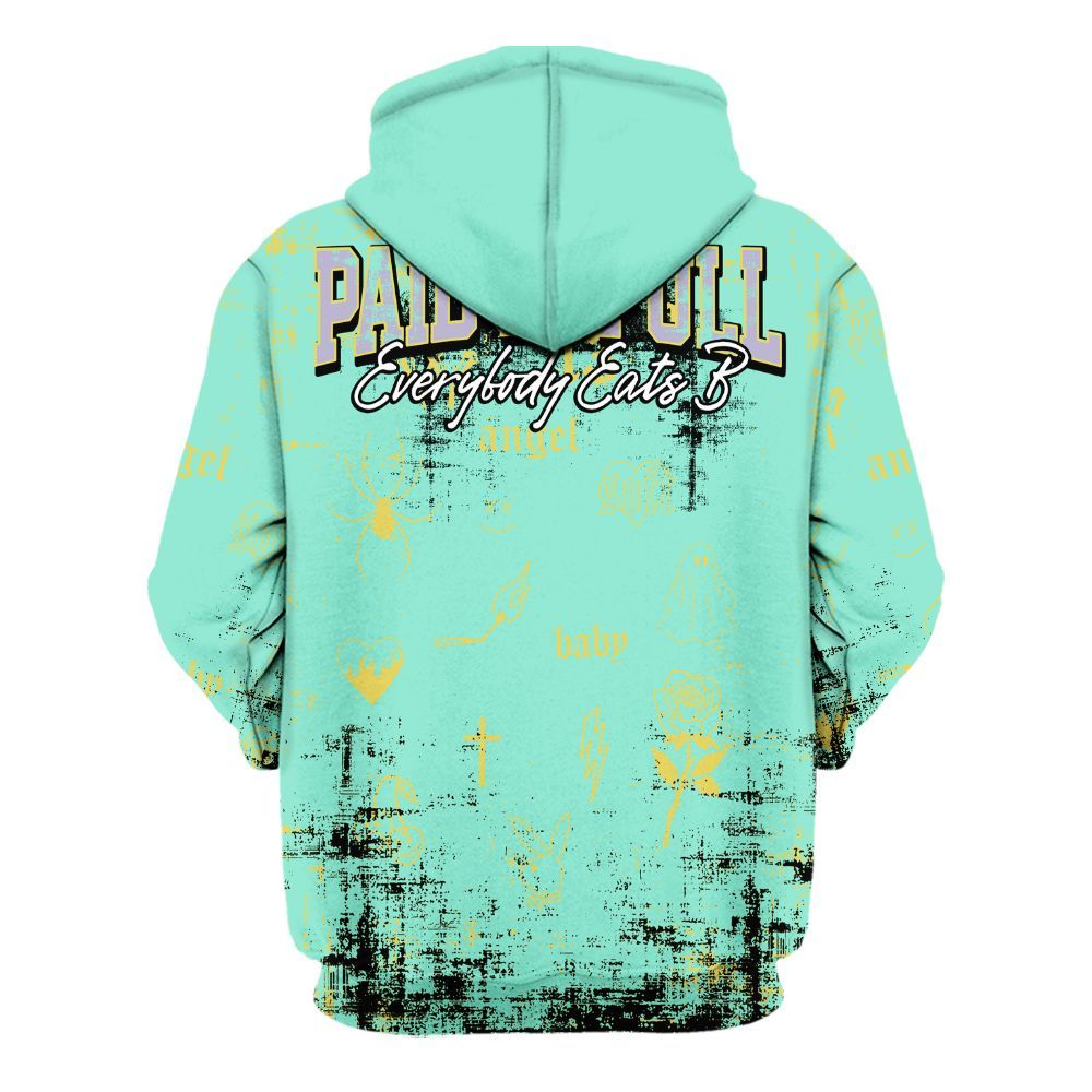 Hoodie To Match Dunk Low Easter 2026 - Paid In Full Money All Over Print