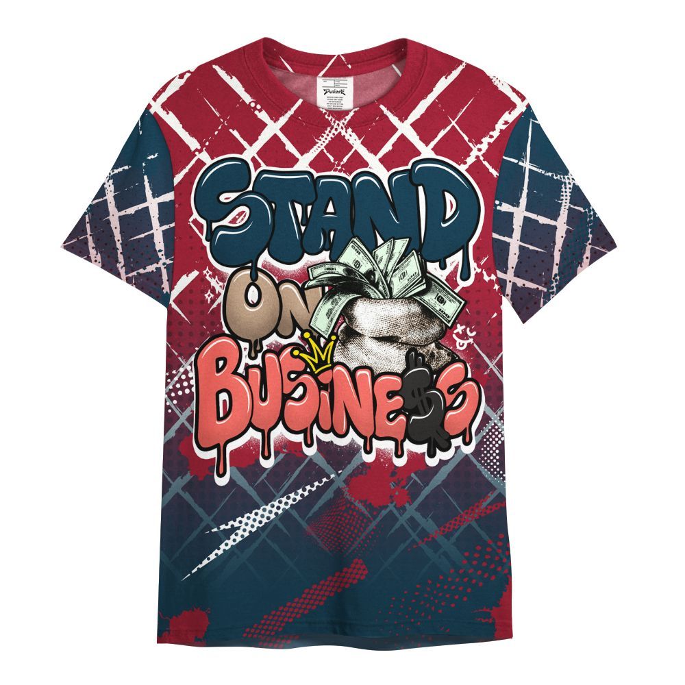 Shirt To Match Mid Multi Color 2022 1s - Halftone Stand Business Dripping All Over Print