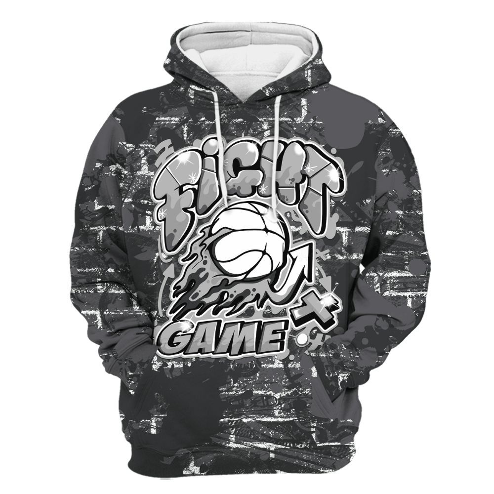Hoodie To Match White Thunder 4s - Fighter Games Graphic Street Art All Over Print