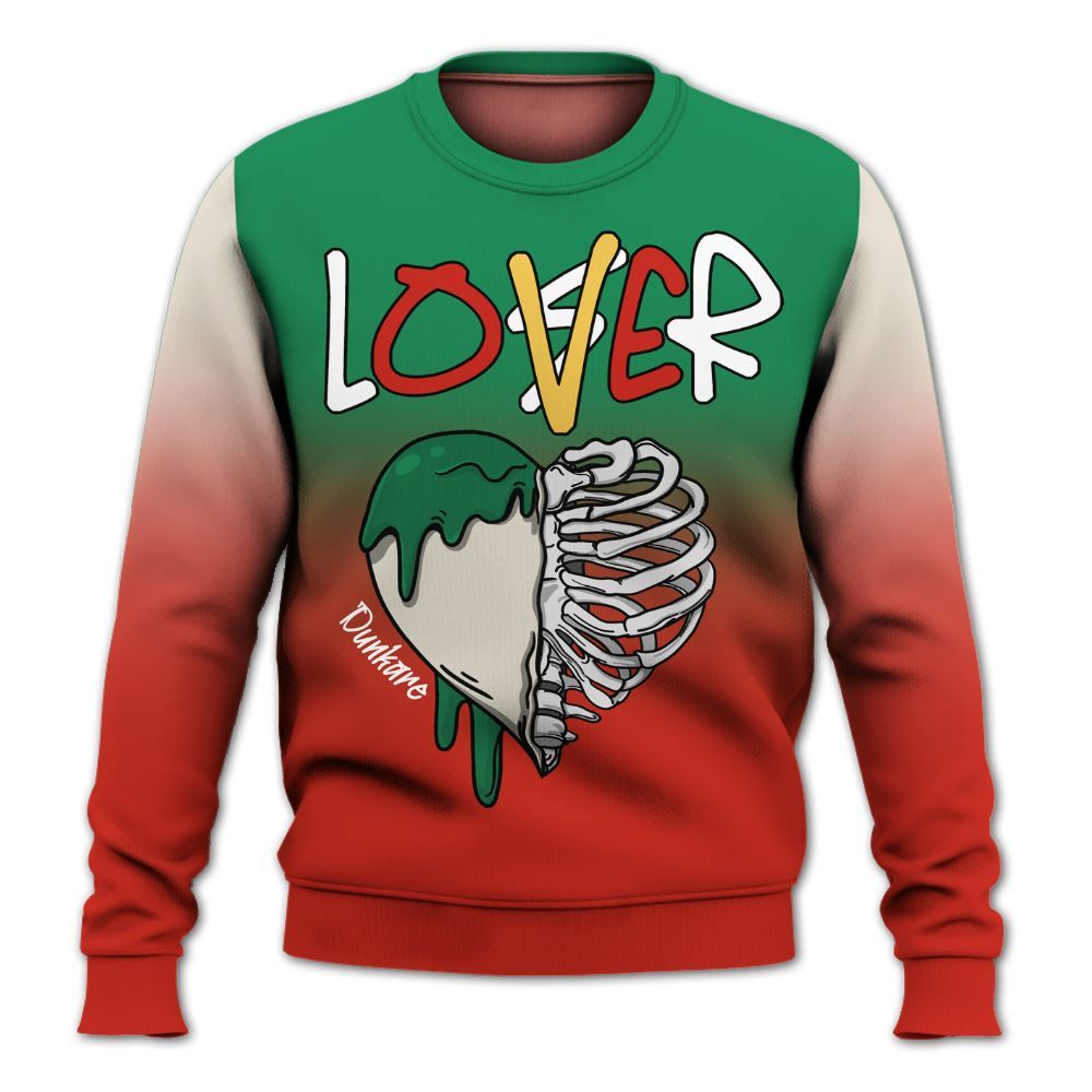 Sweatshirt To Match Retro El Vuelo 3s Shirt, Loser Lover Dripping All Over Print