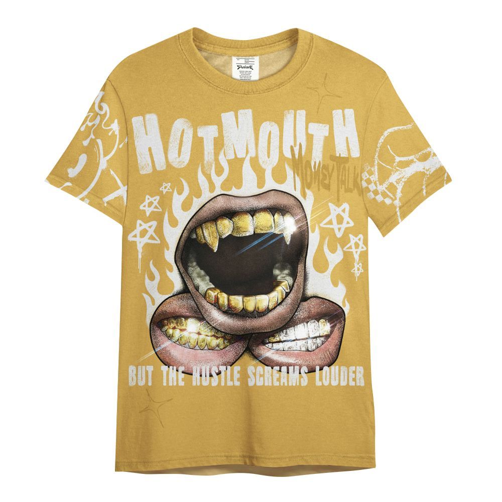 Shirt To Match Retro Light Ginger 14s - Mouth Burning Street Style All Over Print