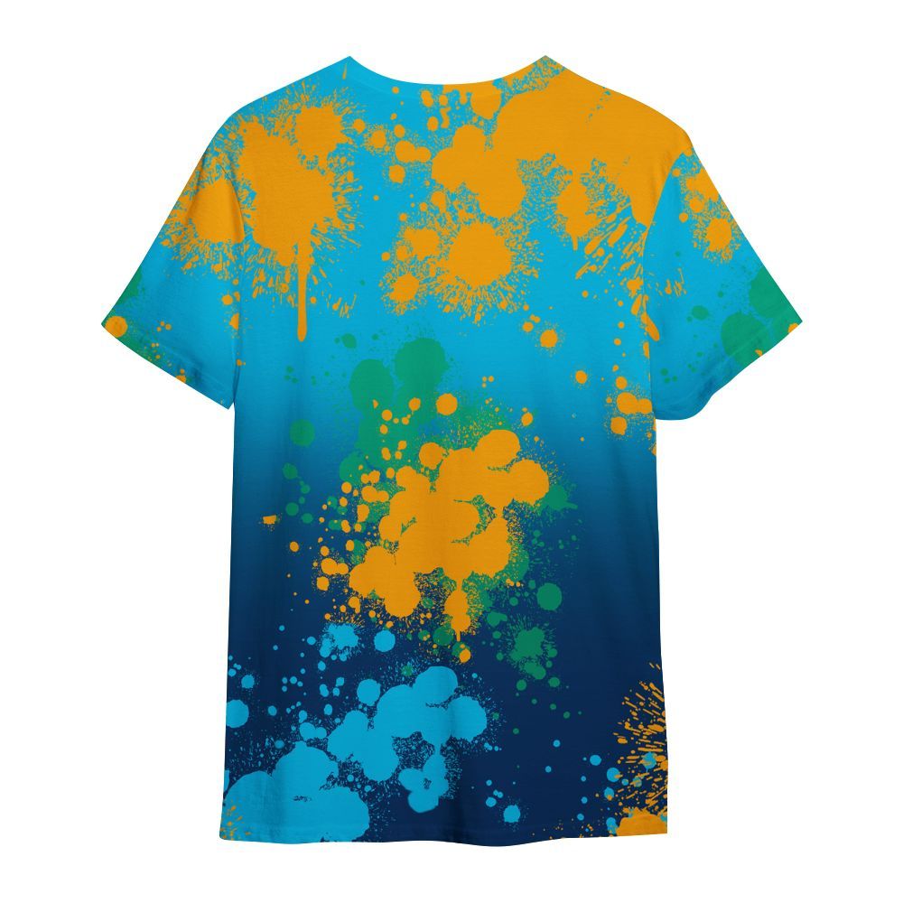 Shirt To Match Dunk Low GS Electric Algae - God Blessed Ink Drip All Over Print