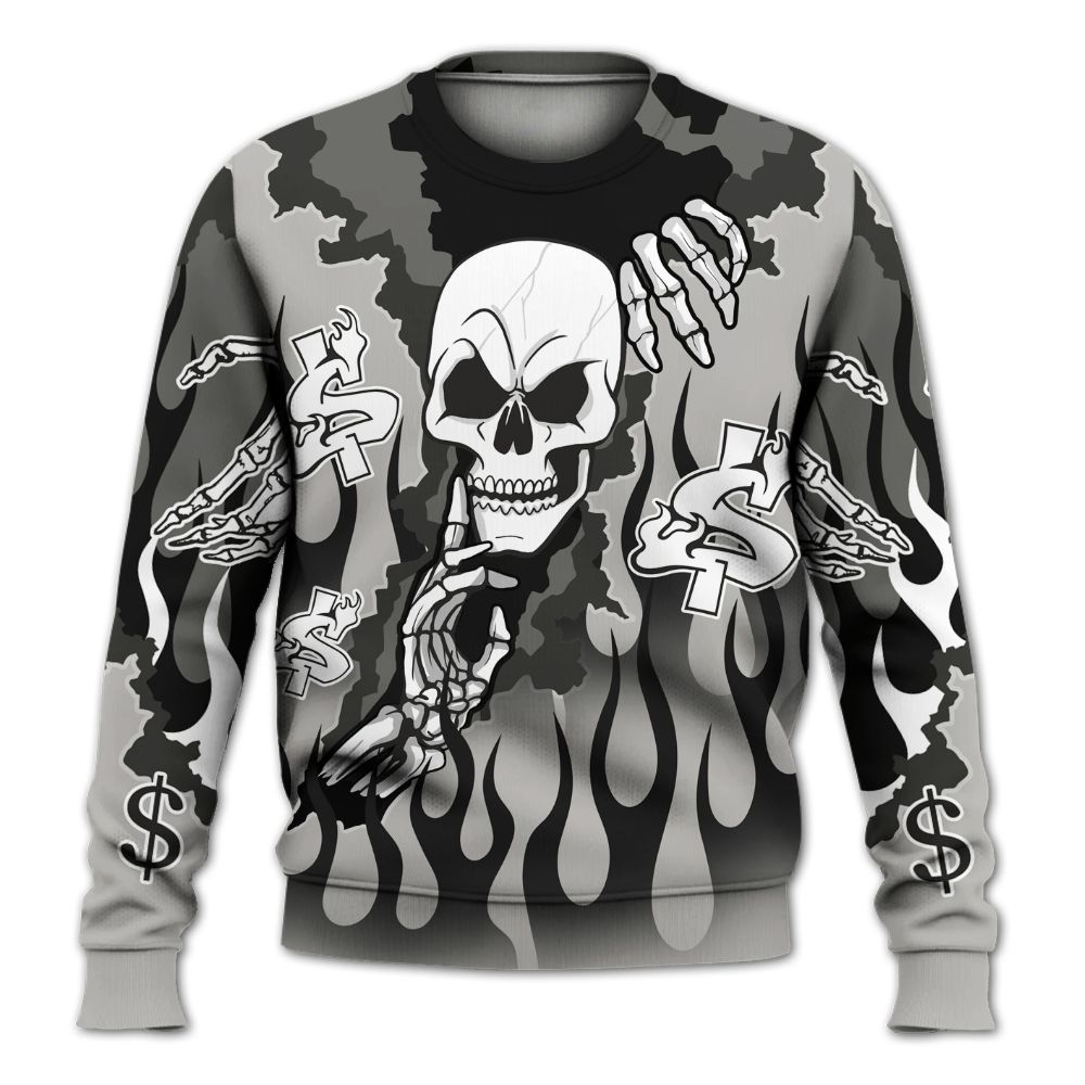 Sweatshirt To Match Low OG Phantom 1s - Ones Move In Silence Graphic Trapped All Over Print