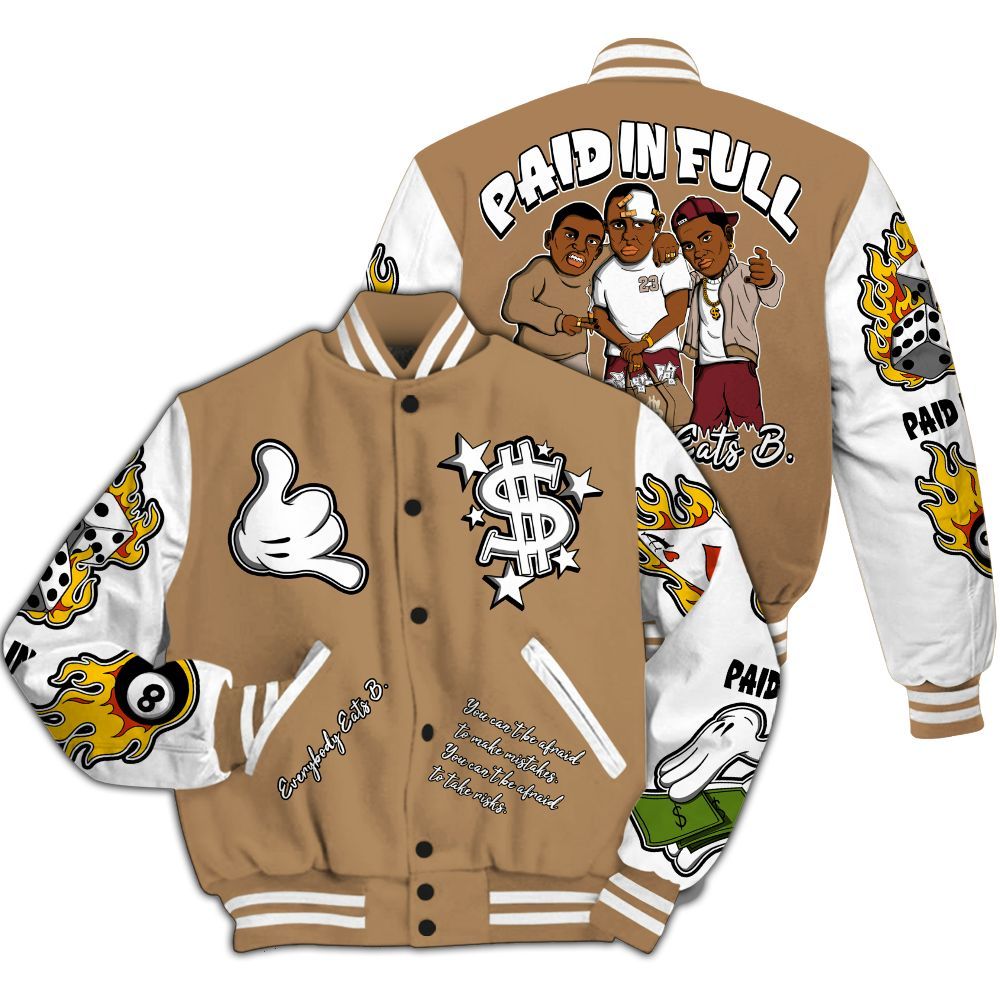 Varsity Jacket To Match Kobe 4 Gold Medal - Everybody Paid In Full Graphic All Over Print