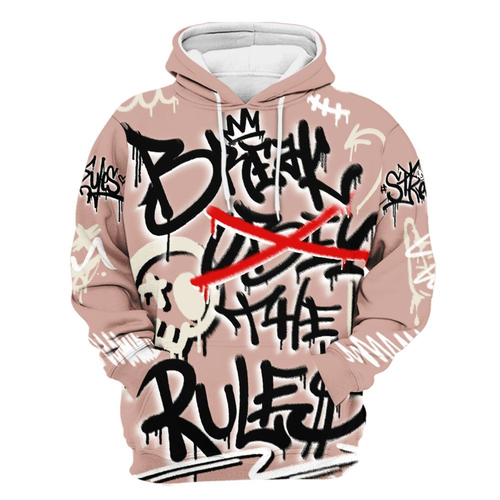 Hoodie To Match Air Force Low 1 Arctic Orange - Break Rules Streetwear All Over Print