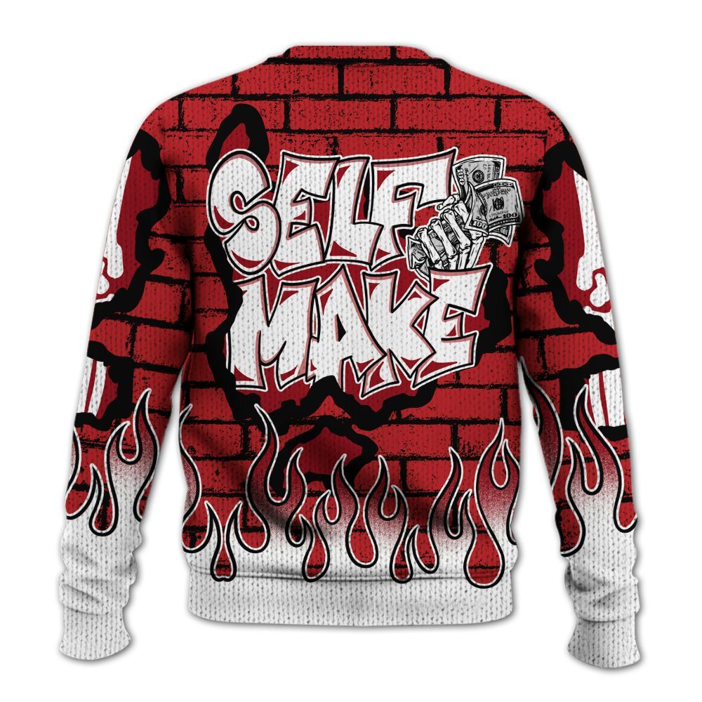 Knitted Sweater To Match Retro Cherry 12s - Self Make Skeleton Crashed