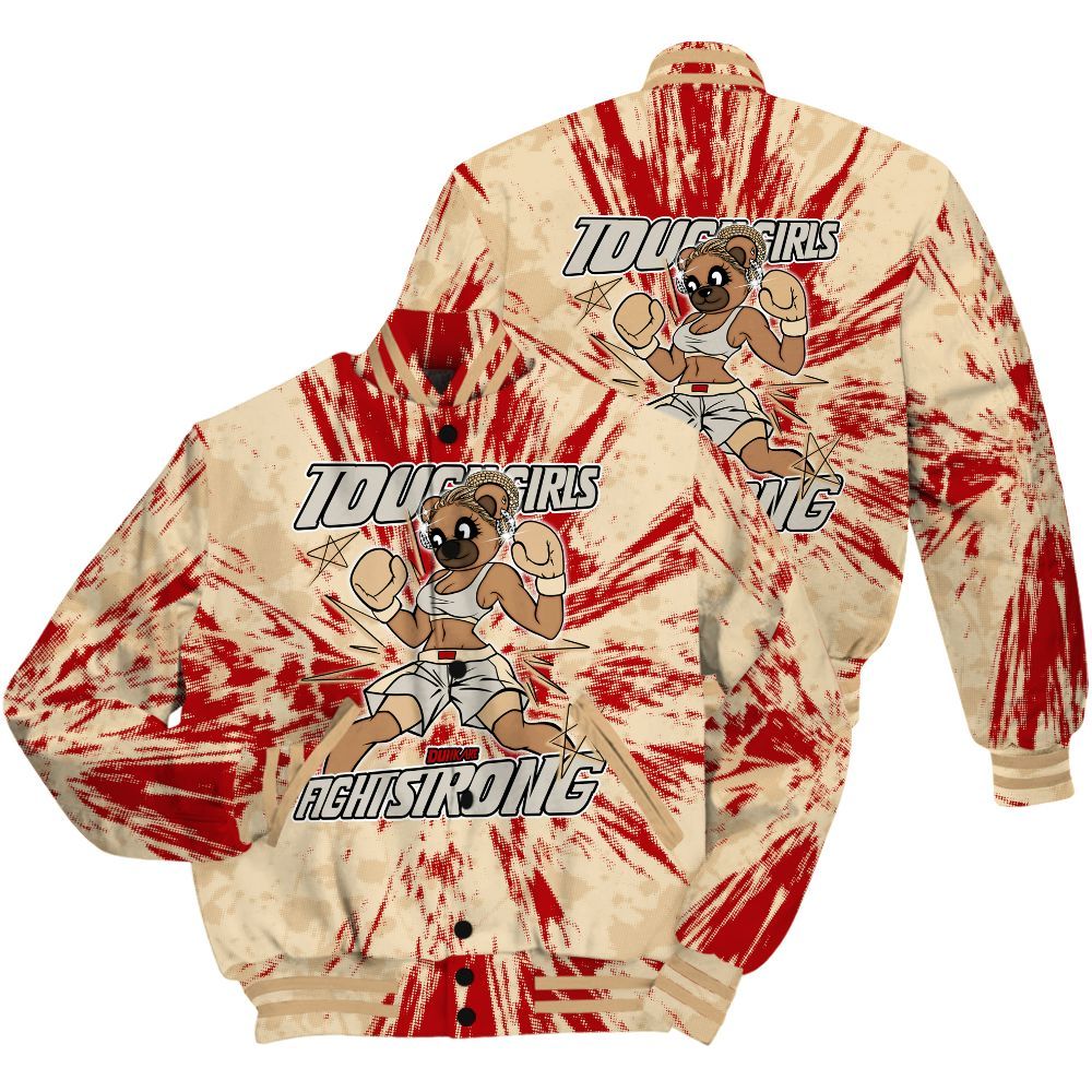 Varsity Jacket To Match Dunk Low Strawberry Waffle Shirt - Gritty Girls Bear Luxury All Over Print