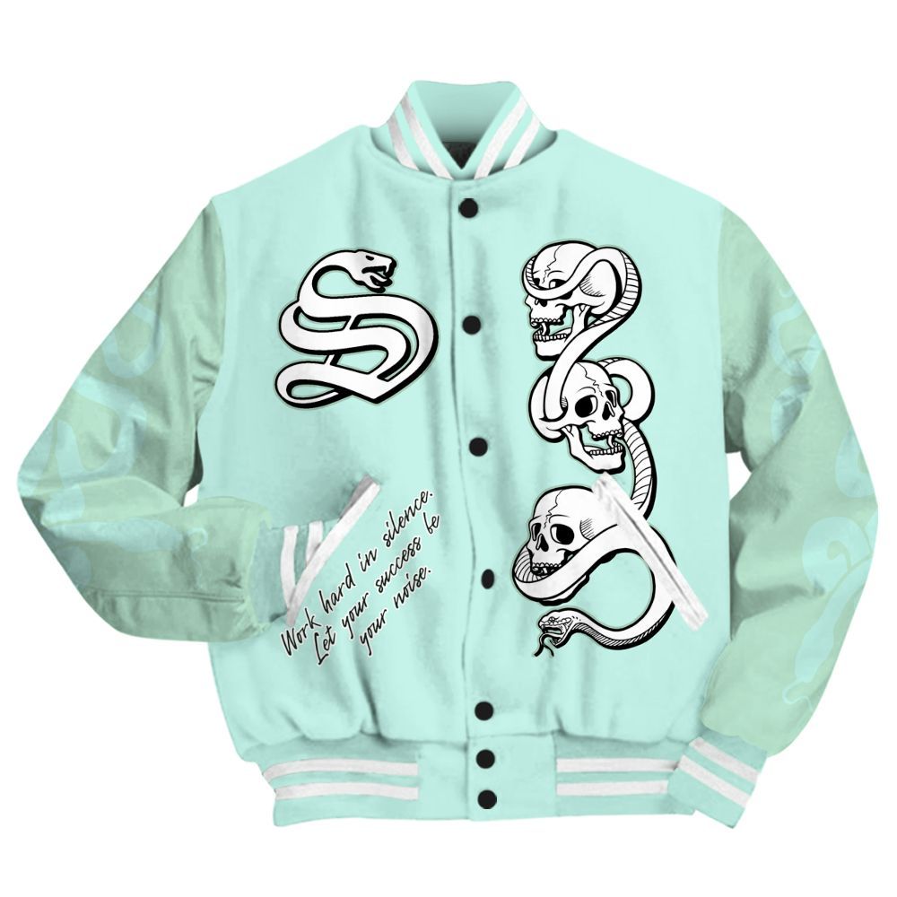 Varsity Jacket To Match Retro Low Igloo 11s - Snake Move In Silence All Over Print