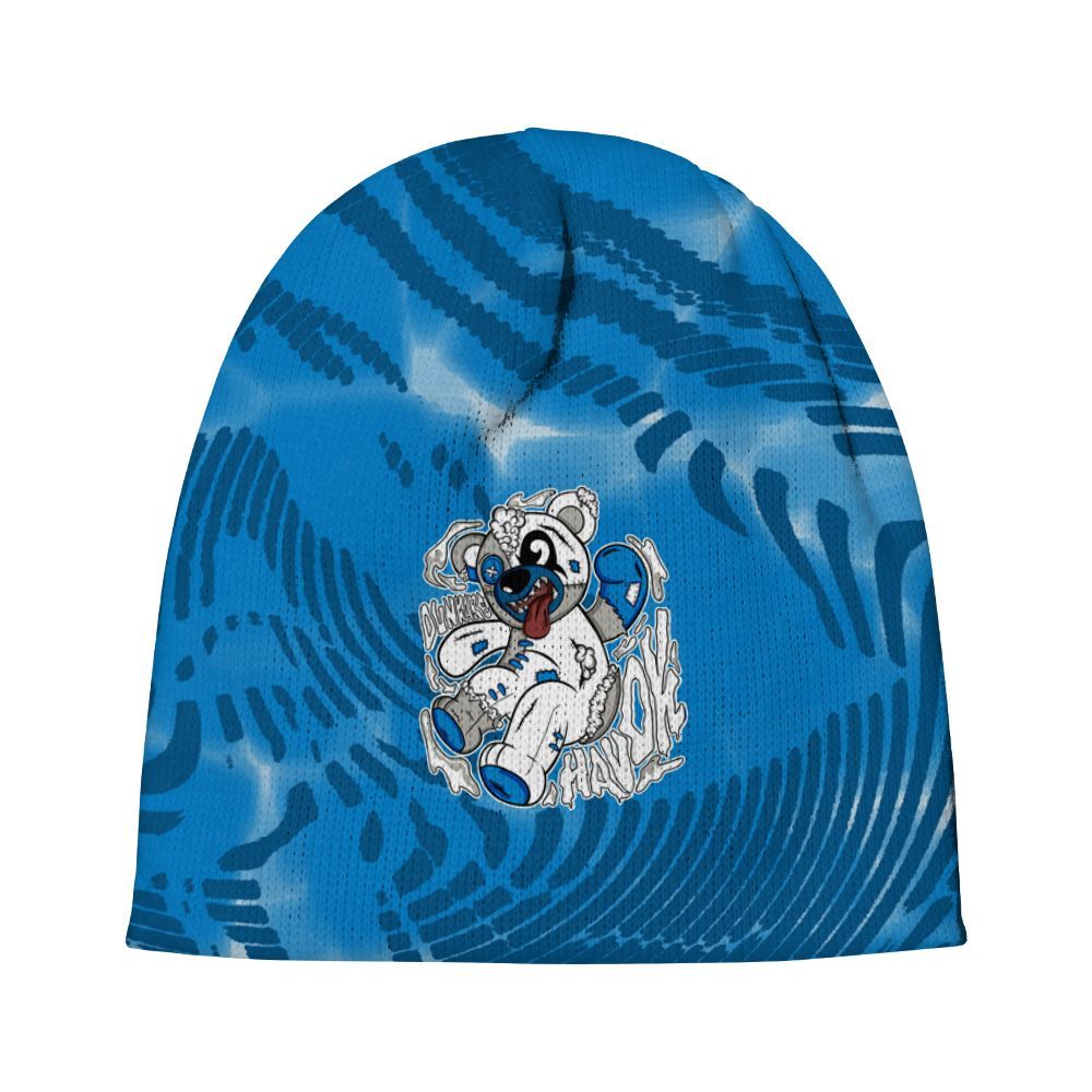 Beanie Hat To Match Military Blue 4s - Havok Bear Graphic