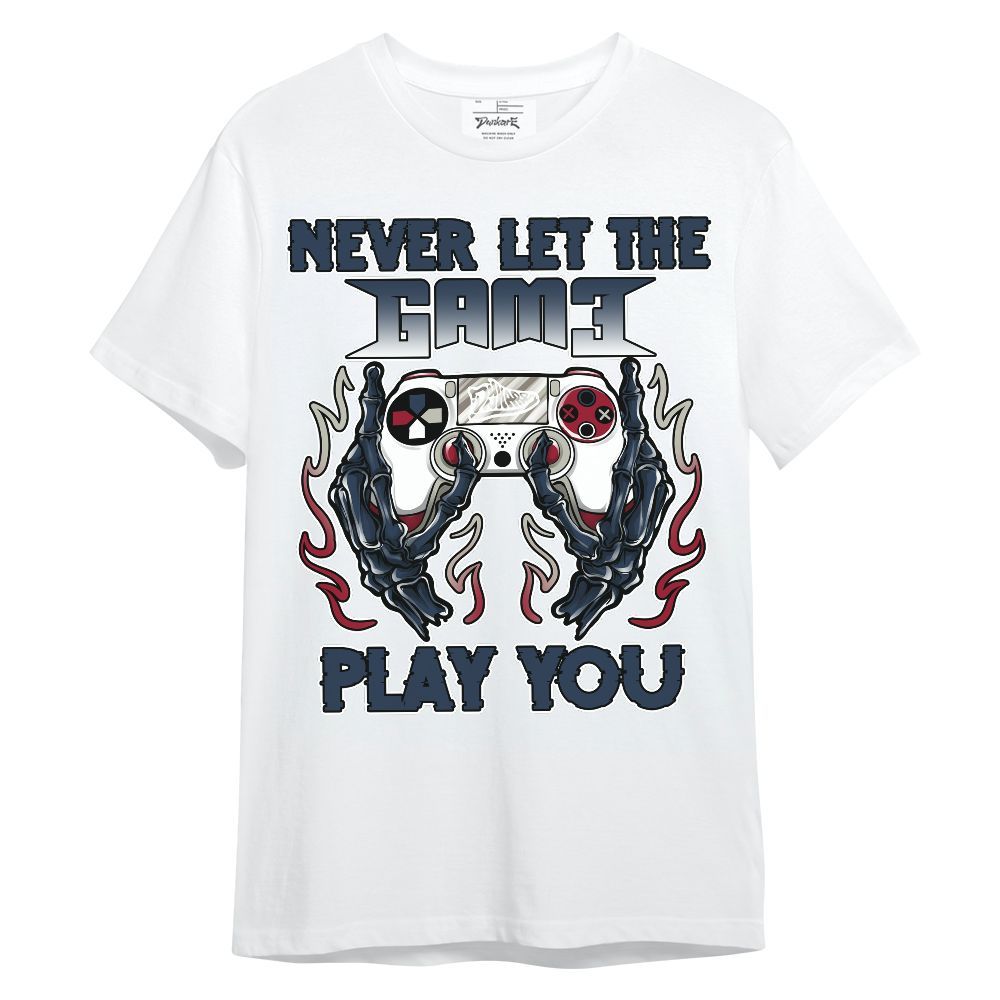Shirt To Match White Midnight Navy 6s - PlayGame Skull Unisex Shirt