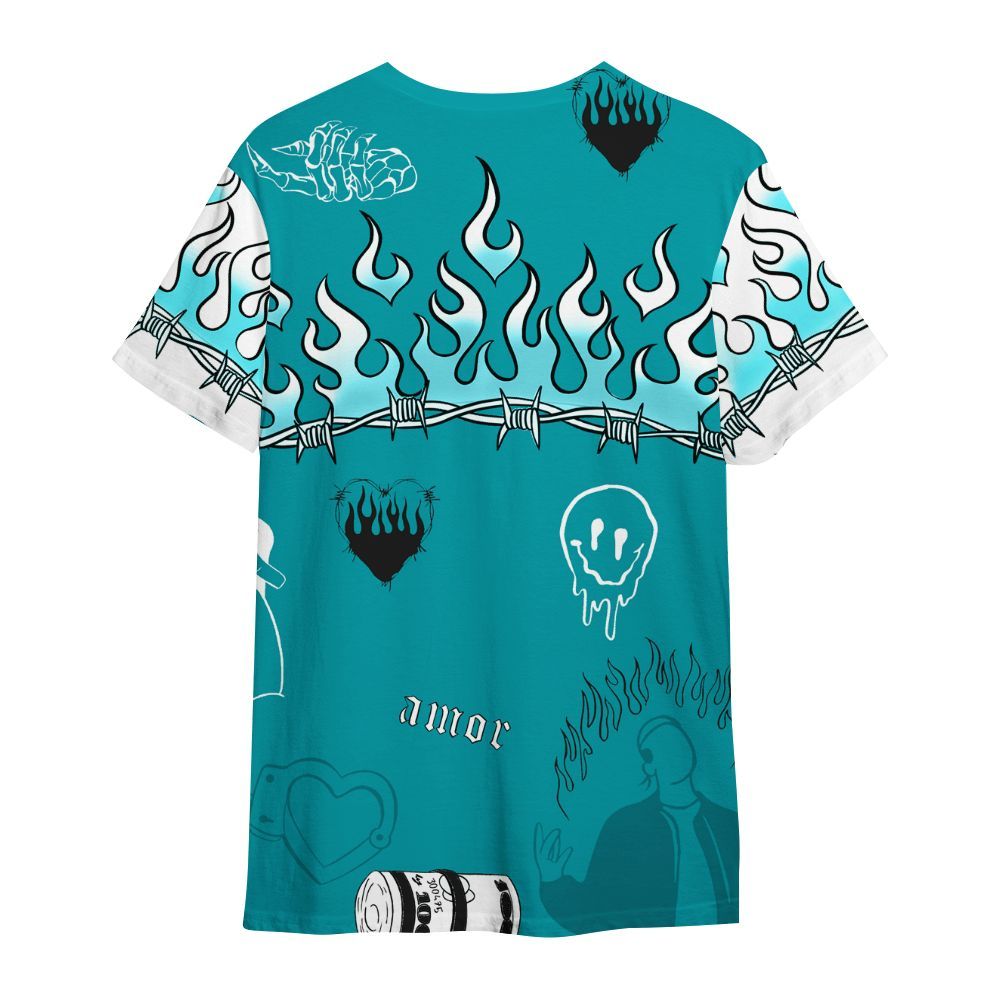 Shirt To Match Air Griffey Max Aquamarine 1s - Snake Trust No One All Over Print