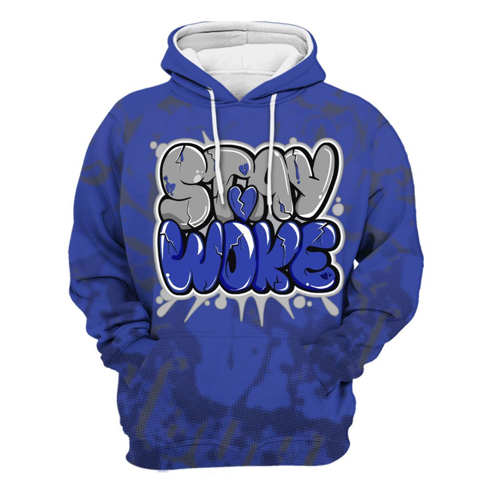 Hoodie To Match Air Max Plus Black Racer Blue - Stay And Woken Street All Over Print