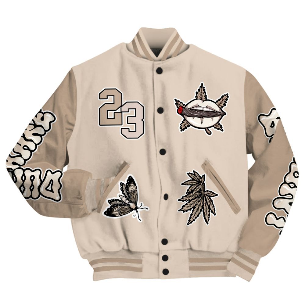 Varsity Jacket To Match Untouchable And Moments Cream - Bluntz Unique All Over Print