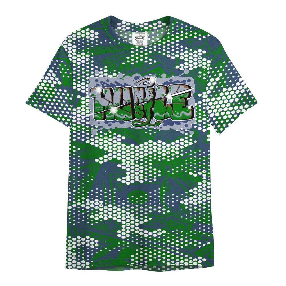 Shirt To Match Midnight Navy 13s - Humbled Hustles Graphic Banknotes All Over Print