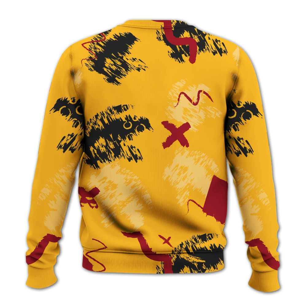 Sweatshirt To Match White Taxi 12s Shirt, Hustle Grind Pray Graphic Street Style All Over Print