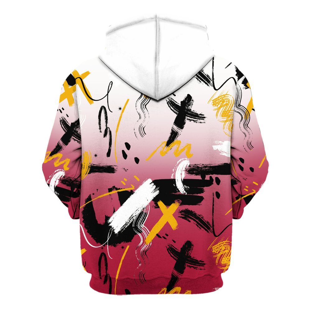 Hoodie To Match Cardinal 7s - Money Hustle Grind Pray All Over Print