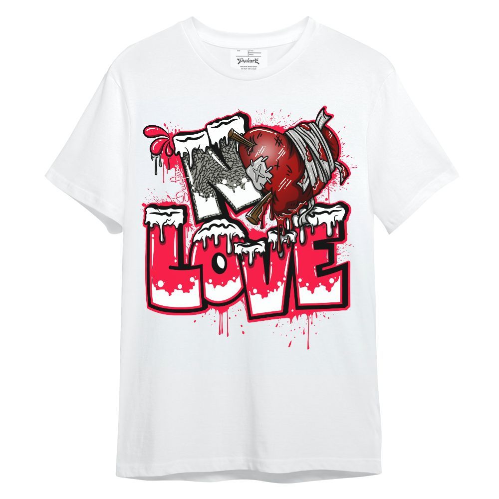 Shirt To Match Retro Fire Red 3s - Drip No Love Streetwear Unisex Shirt