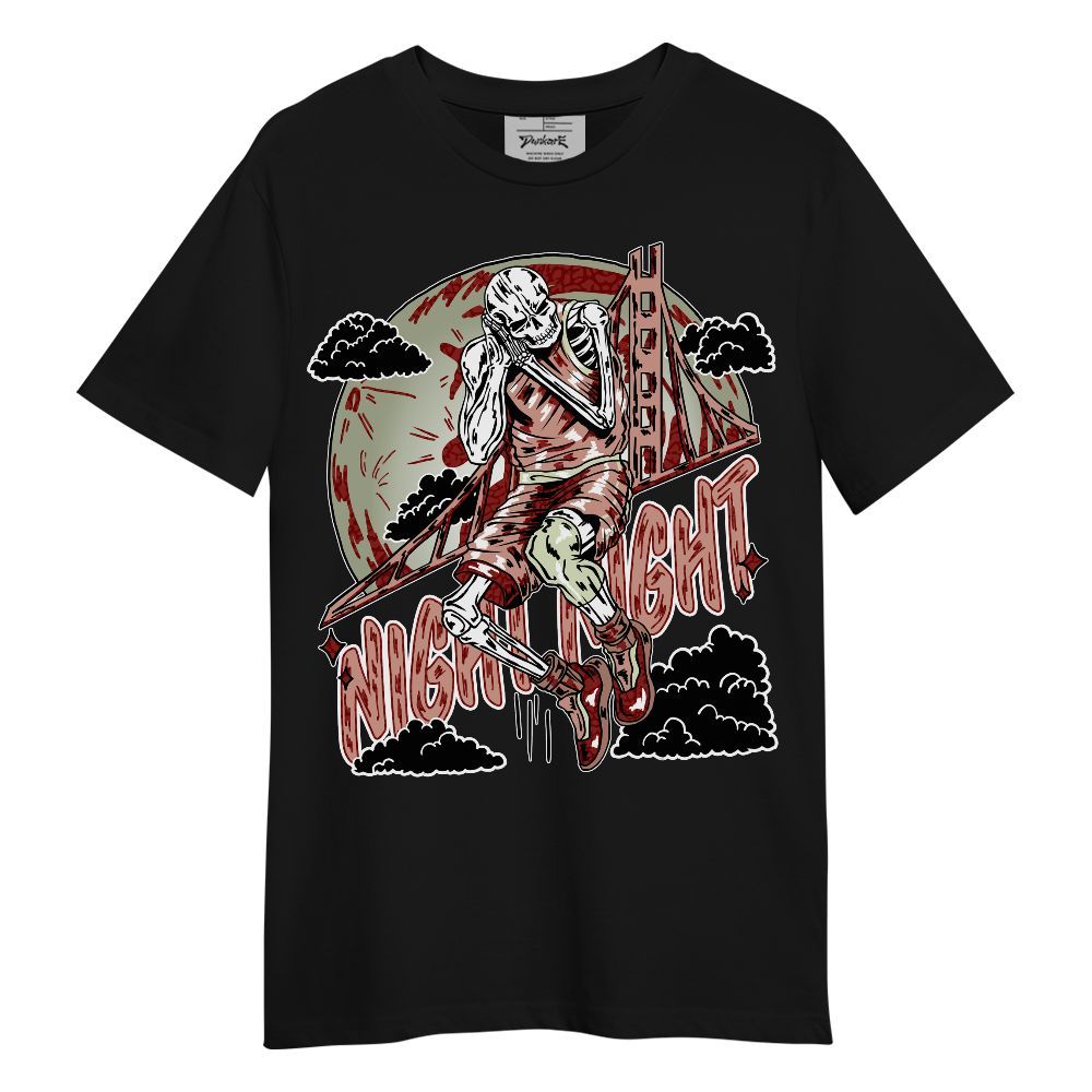 Shirt To Match Valentines Day 3s - Golden Night Skeleton Unisex Shirt