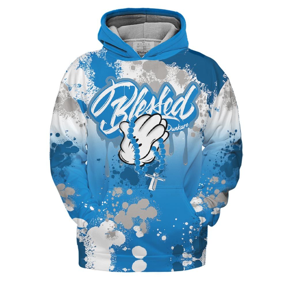 Hoodie To Match Industrial Blue 4s Hoodie, God Blessed Drip Hoodie Outfit 903 NCT
