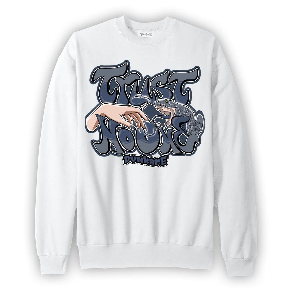 Sweatshirt To match Low Diffused Blue 11s Sweatshirt - Trust No One Graffiti Graphic 1605 NMP