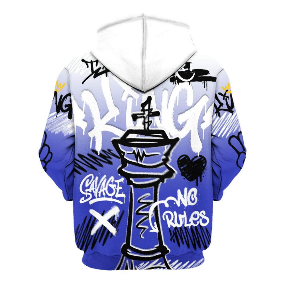 Hoodie To Match Retro Black Concord 12s - Street King Chess Streetwear All Over Print